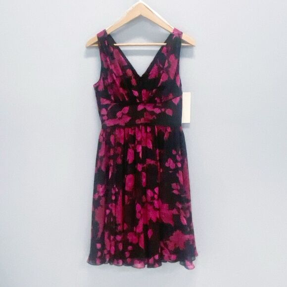 NWT Boston Proper Sleeveless Floral Print Lined Dress Women’s 4 Holiday Dress - Picture 2 of 11